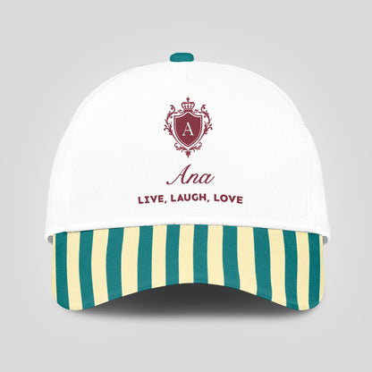 Live Laugh Love Green And Yellow Royal Cap ANA 13K1 C122PF