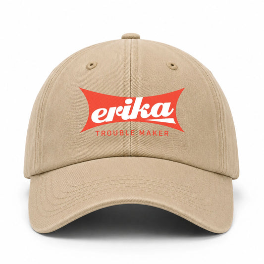 Trouble Maker Red Logo Washed Cap ERIKA 13K1 C78PF