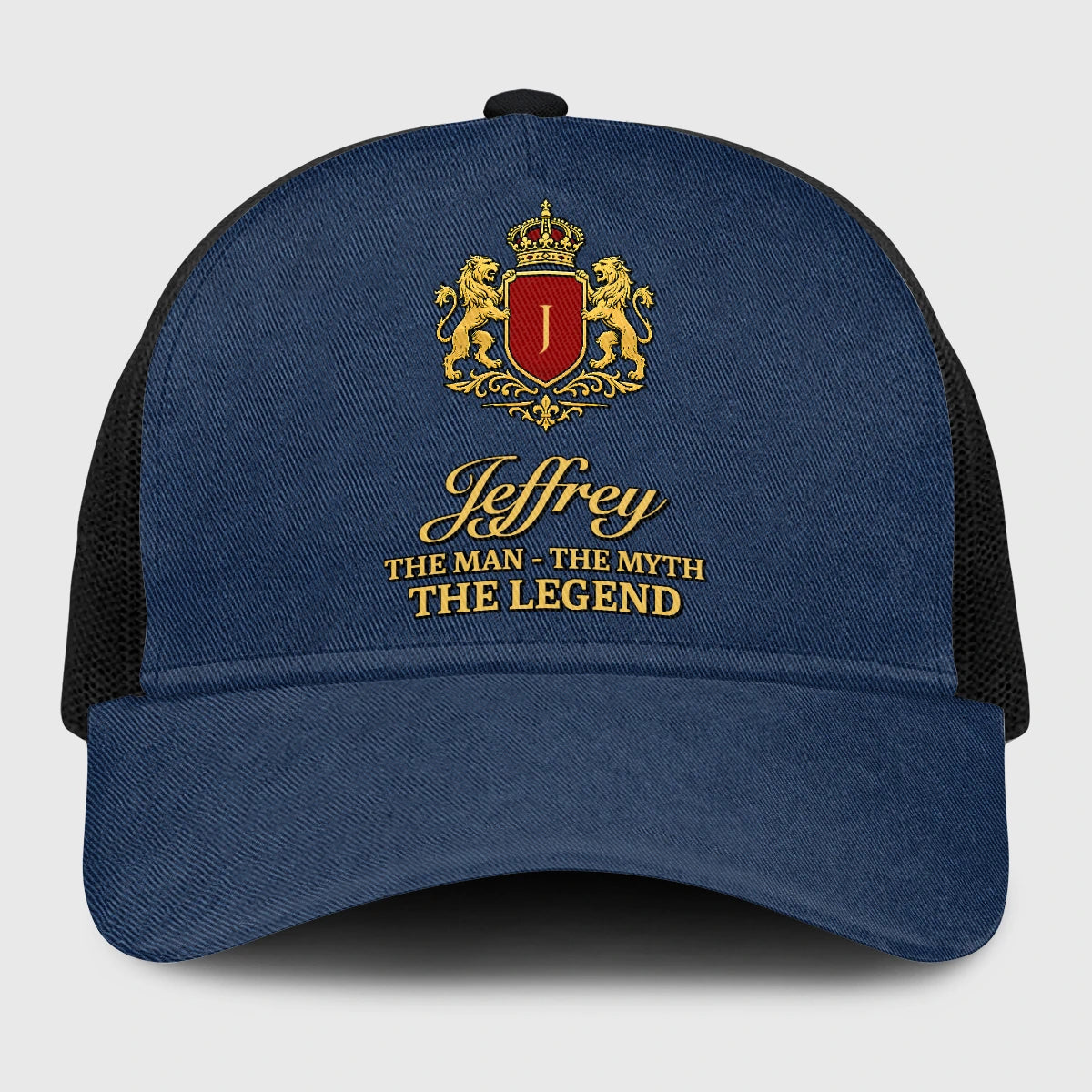 The Man The Myth The Legend Royal Blue Mesh Cap JEFFREY 13K1 C187PF