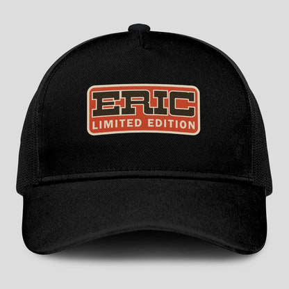 Limited Edition Red Logo Black Mesh Cap ERIC 13K1 C215PF