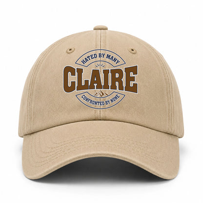 Hated By Many Confronted By None Washed Cap CLAIRE 13K1 C36PF
