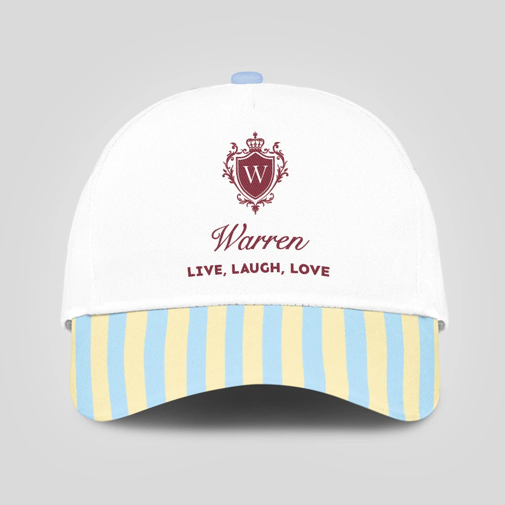 Live Laugh Love Blue And Yellow Luxury Cap WARREN 13K1 C121PF