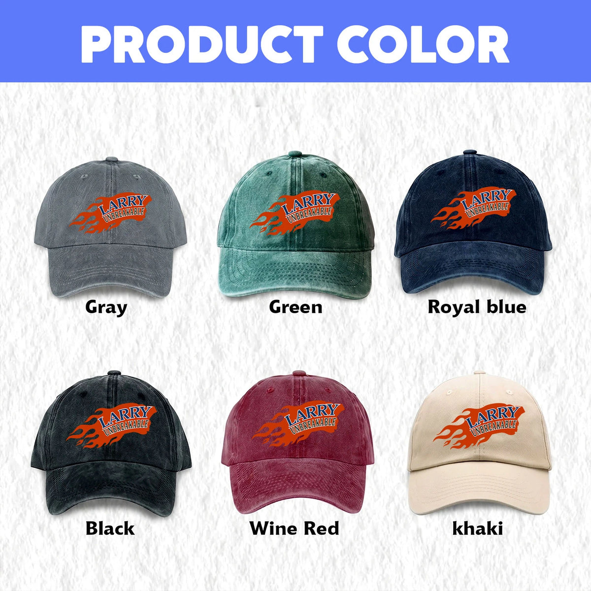 Your Name Unbreakable Logo Washed Cap LARRY 13K1 C69PF