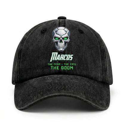 The Fear The Fate The Doom Skull Washed Cap MARCOS 13K1 C99PF