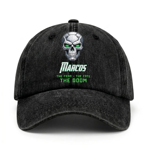 The Fear The Fate The Doom Skull Washed Cap MARCOS 13K1 C99PF