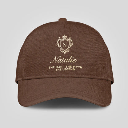 The Man The Myth The Legend Golden Brown Cap NATALIE 13K1 C142PF