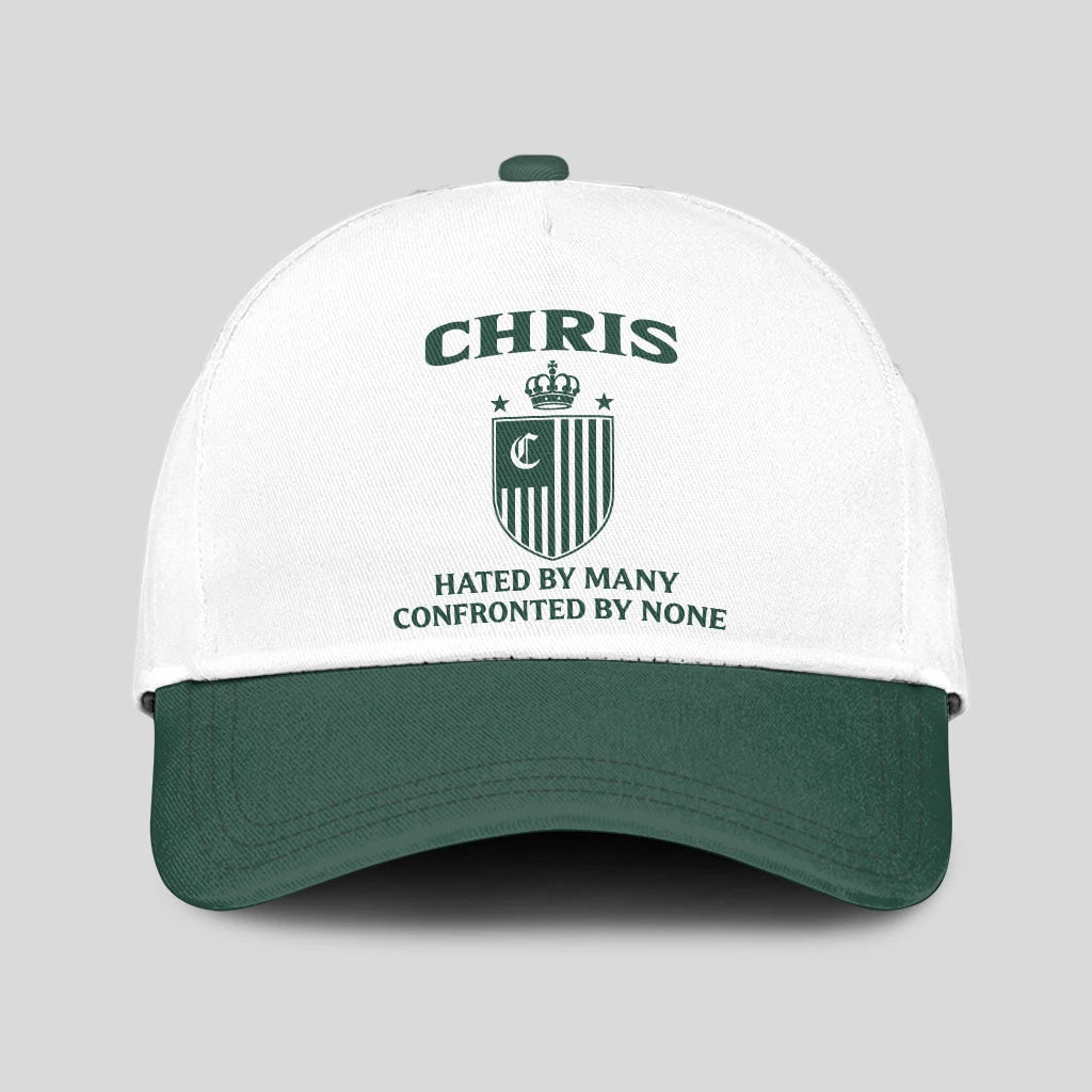 Hated By Many Confronted By None Luxury Logo Cap CHRIS 13K1 C41PF