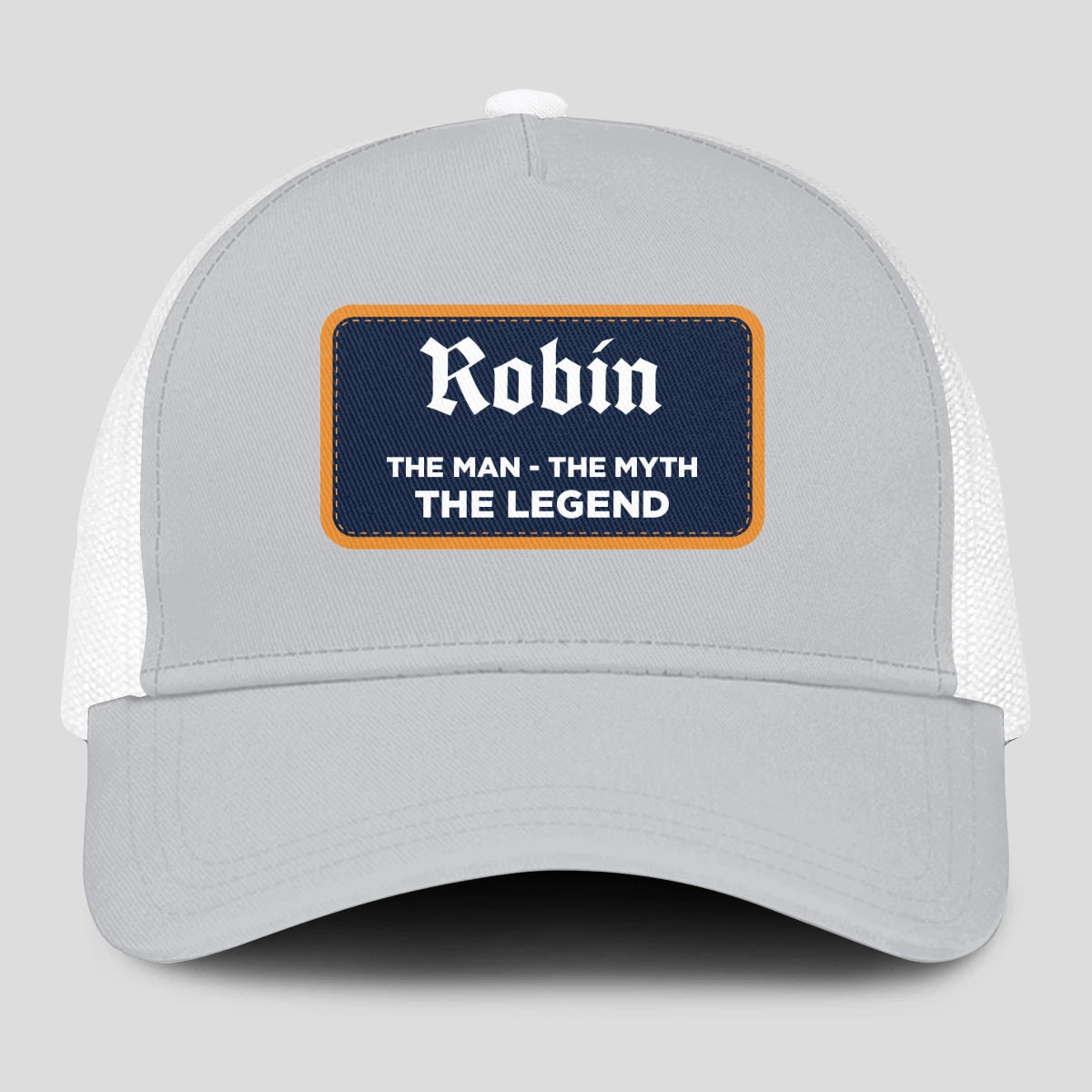 The Man The Myth The Legend Gray Mesh Cap ROBIN 13K1 C204PF