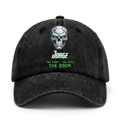 The Fear The Fate The Doom Skull Washed Cap JORGE 13K1 C99PF