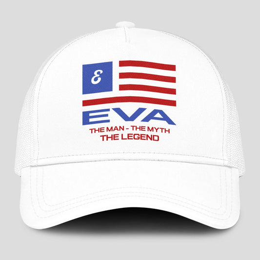 The Man The Myth The Legend America Flag Mesh Cap EVA 13K1 C193PF
