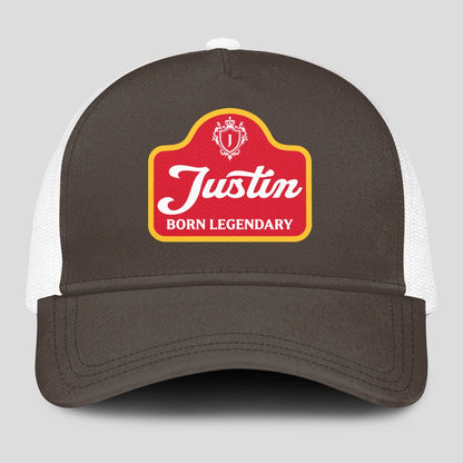 Born Legendary Charcoal Mesh Cap JUSTIN 13K1 C196PF