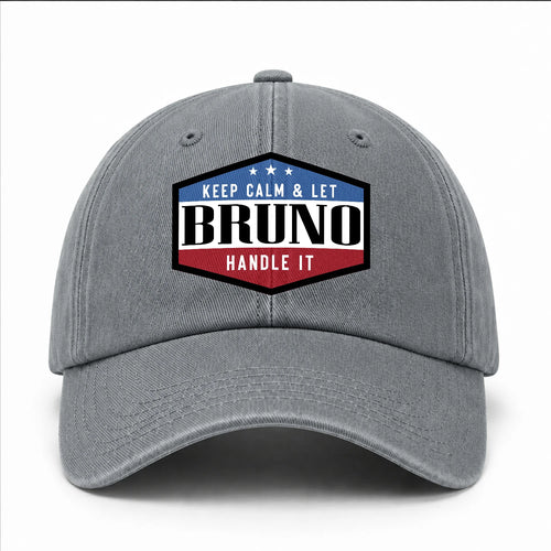 Keep Calm & Let Your Name Handle It Washed Cap BRUNO 13K1 C87PF