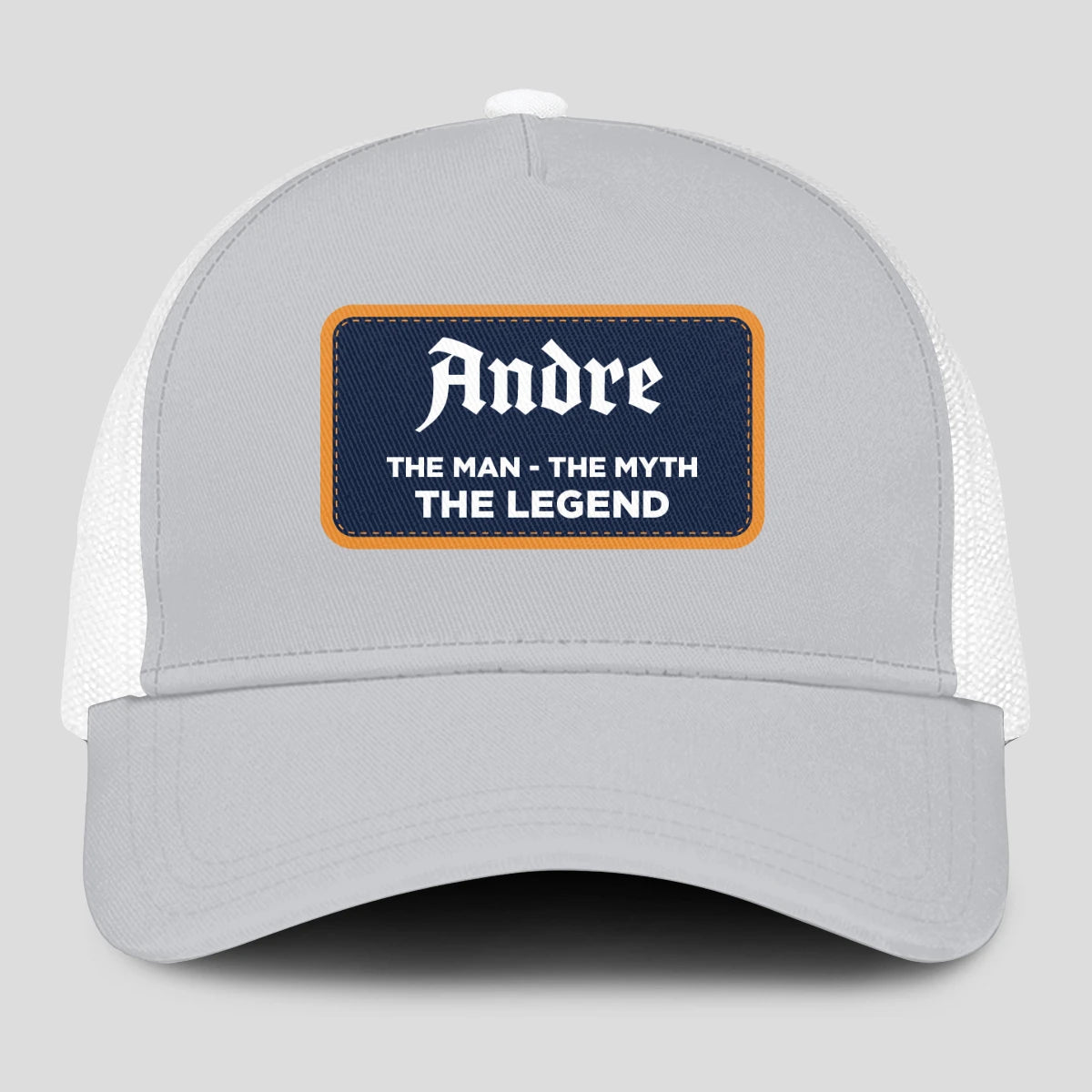The Man The Myth The Legend Gray Mesh Cap ANDRE 13K1 C204PF