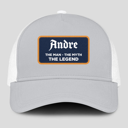The Man The Myth The Legend Gray Mesh Cap ANDRE 13K1 C204PF