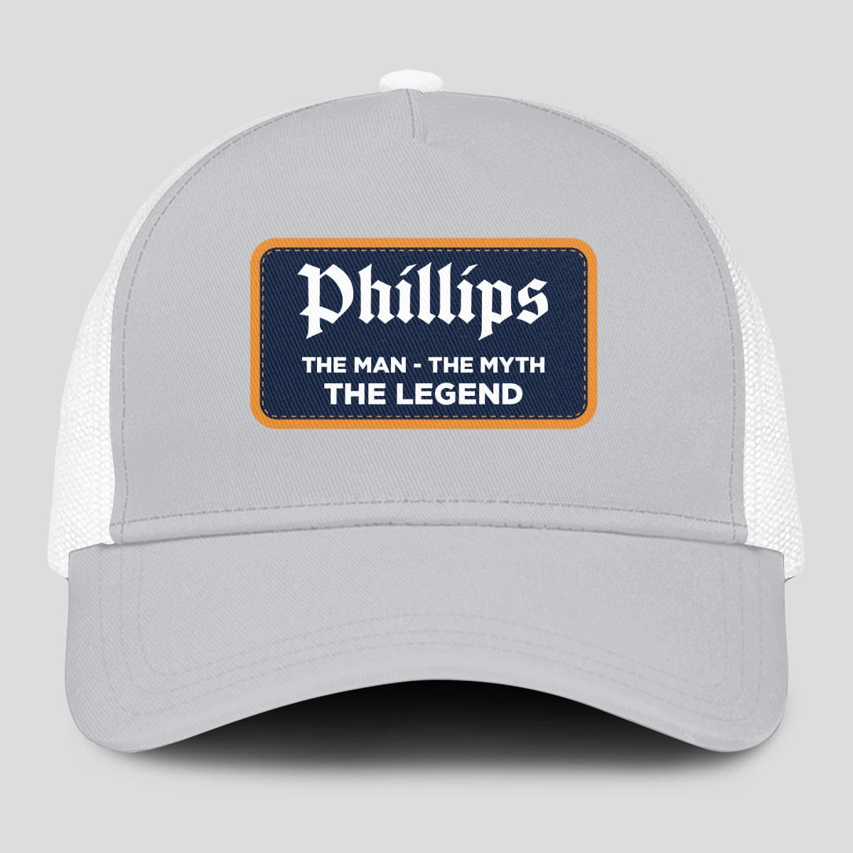 The Man The Myth The Legend Gray Mesh Cap PHILLIPS 13K1 C204PF