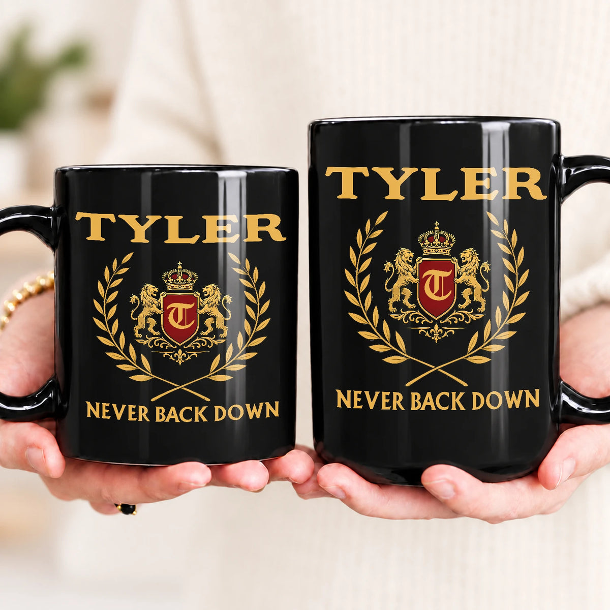Never Back Down Royal Mug TYLER 13K1 MG22