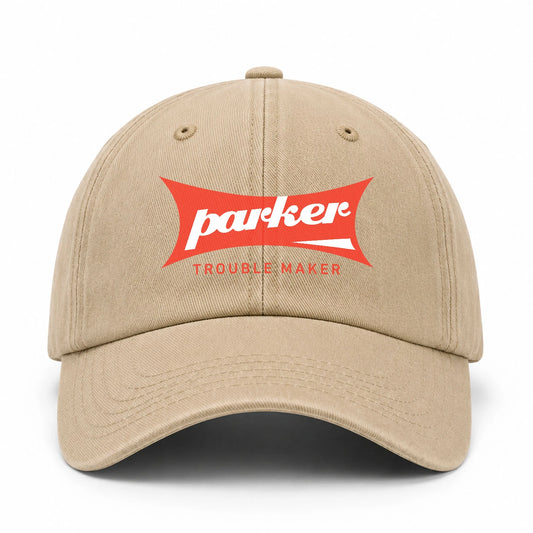 Trouble Maker Red Logo Washed Cap PARKER 13K1 C78PF