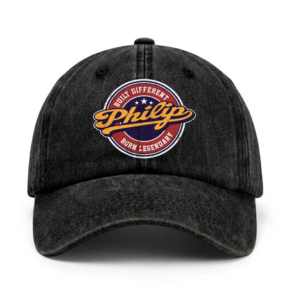 Built Different Born Legendary Logo Washed Cap PHILIP 13K1 C65PF