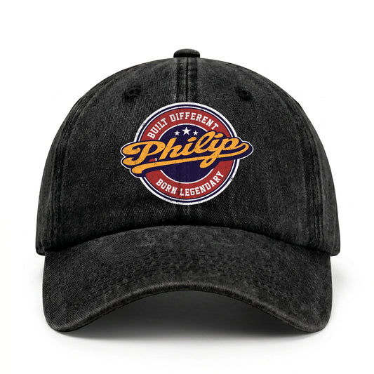 Built Different Born Legendary Logo Washed Cap PHILIP 13K1 C65PF