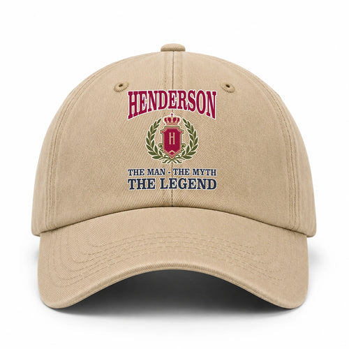 The Man The Myth The Legend Royal Khaki Cap HENDERSON 13K1 C116PF