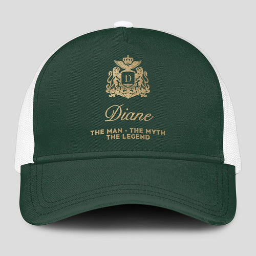 The Man The Myth The Legend Sage Green Mesh Cap DIANE 13K1 C192PF