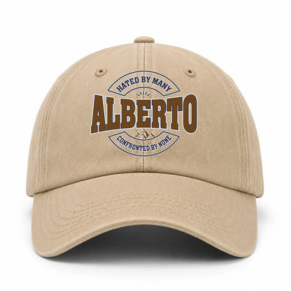 Hated By Many Confronted By None Washed Cap ALBERTO 13K1 C36PF