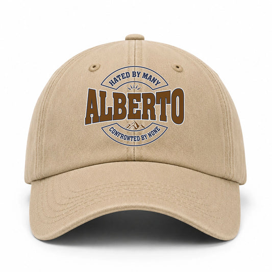Hated By Many Confronted By None Washed Cap ALBERTO 13K1 C36PF
