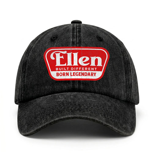 Built Different Born Legendary Red Logo Washed Cap ELLEN 13K1 C63PF