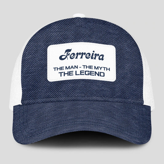 The Man The Myth The Legend Blue Denim Mesh Cap FERREIRA 13K1 C194PF