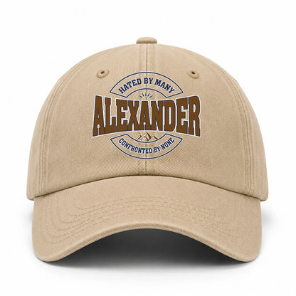Hated By Many Confronted By None Washed Cap ALEXANDER 13K1 C36PF