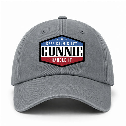 Keep Calm & Let Your Name Handle It Washed Cap CONNIE 13K1 C87PF