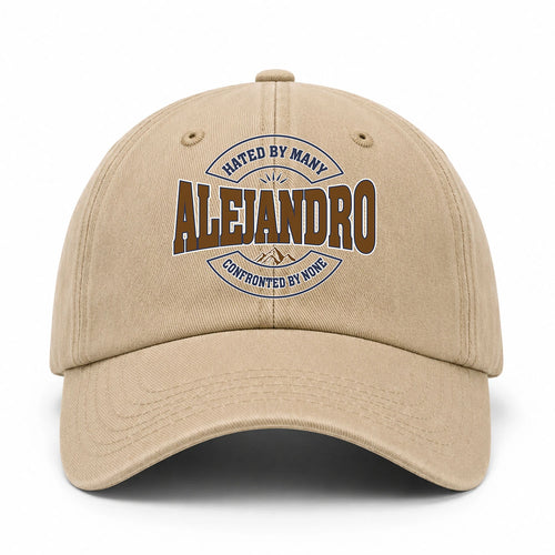 Hated By Many Confronted By None Washed Cap ALEJANDRO 13K1 C36PF