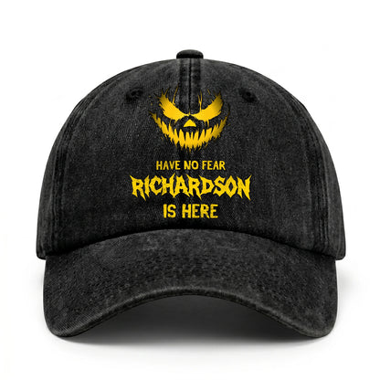 Have No Fear Your Name Is Here Jack O' Lantern Washed Cap RICHARDSON 13K1 C135PF