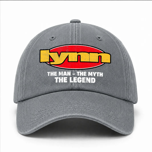 The Man The Myth The Legend Vintage Logo Washed Cap LYNN 13K1 C162PF