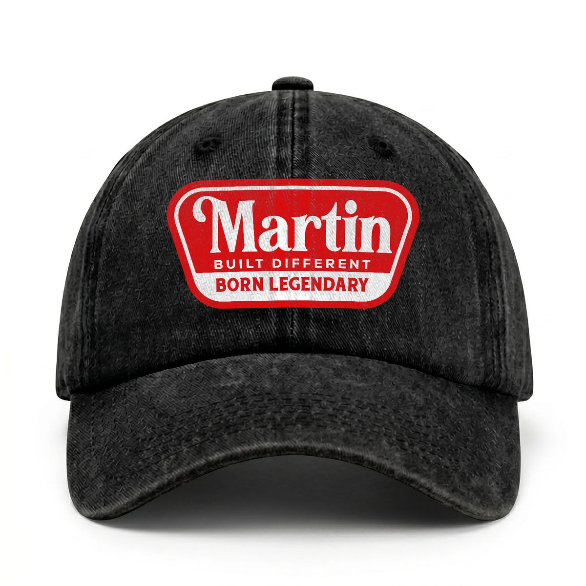Built Different Born Legendary Red Logo Washed Cap MARTIN 13K1 C63PF