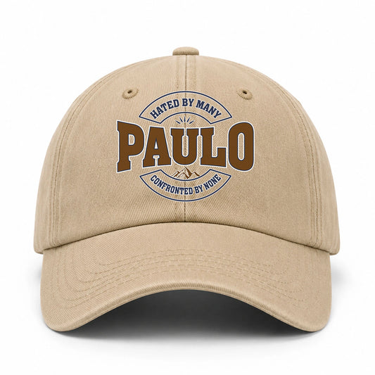 Hated By Many Confronted By None Washed Cap PAULO 13K1 C36PF
