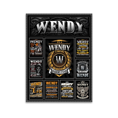 WENDY Personalized Sponge Floor Mat – Custom Printed Home Decor 13K1-AR2