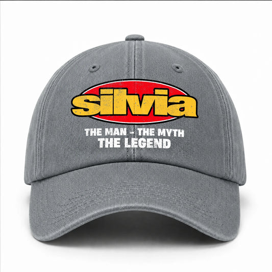 The Man The Myth The Legend Vintage Logo Washed Cap SILVIA 13K1 C162PF