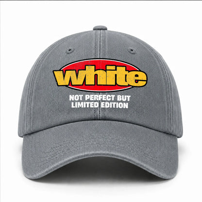Your Name Not Perfect But Limited Edition Red Logo Washed Cap WHITE 13K1 C84PF