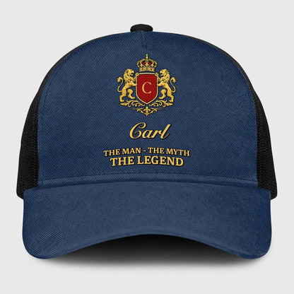 The Man The Myth The Legend Royal Blue Mesh Cap CARL 13K1 C187PF