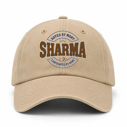 Hated By Many Confronted By None Washed Cap SHARMA 13K1 C36PF
