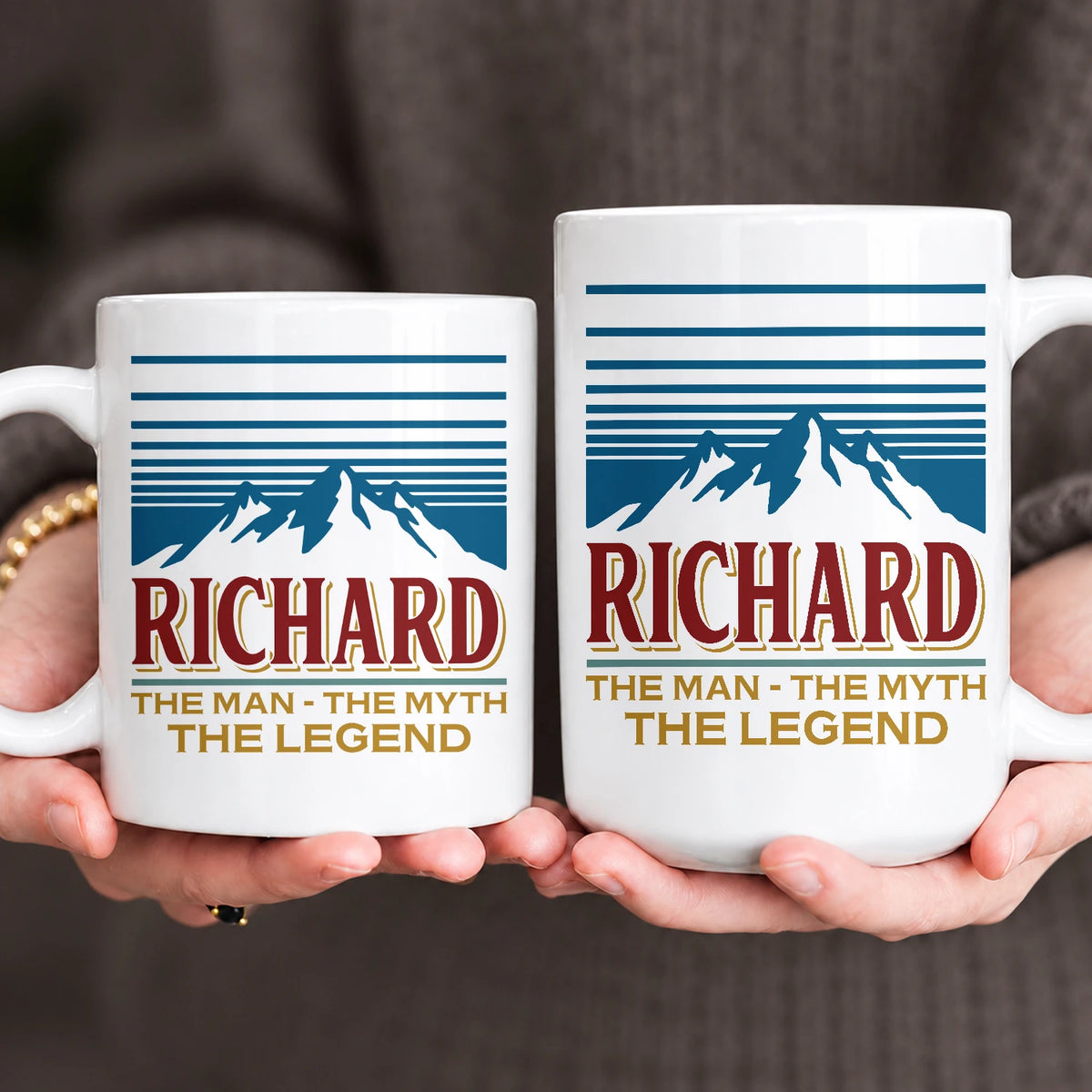 The Man The Myth The Legend Mountain Mug RICHARD 13K1 MG04