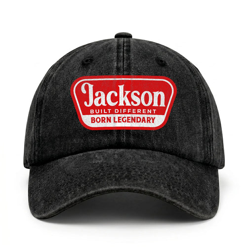 Built Different Born Legendary Red Logo Washed Cap JACKSON 13K1 C63PF