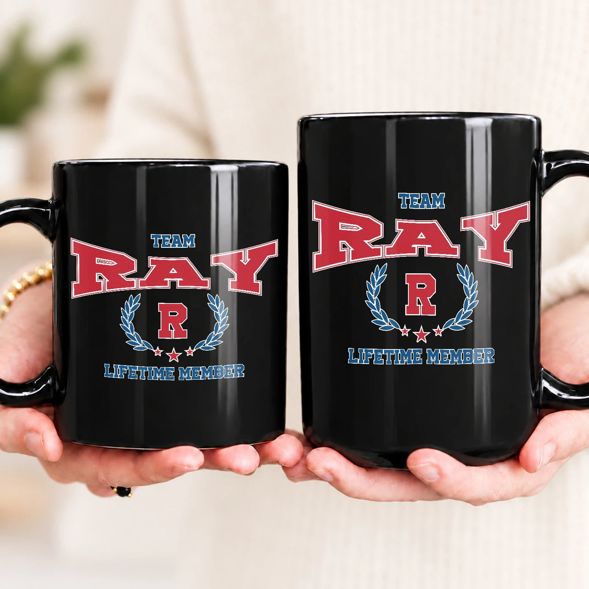 Team Your Name Lifetime Member Sporty Mug RAY 13K1 MG09