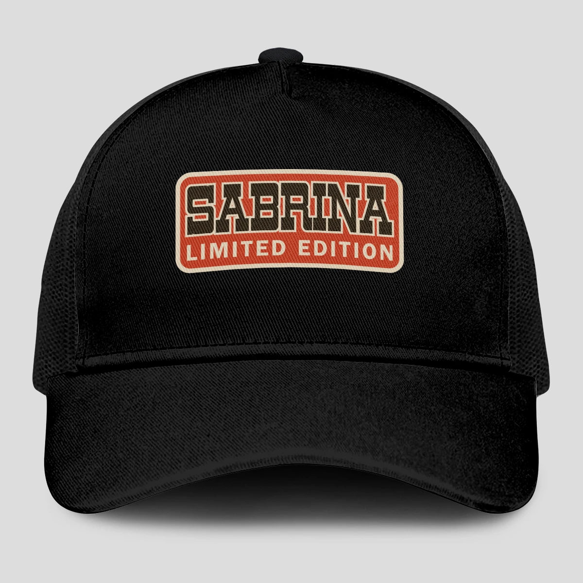 Limited Edition Red Logo Black Mesh Cap SABRINA 13K1 C215PF