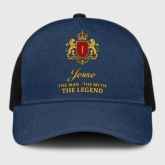 The Man The Myth The Legend Royal Blue Mesh Cap JESSE 13K1 C187PF