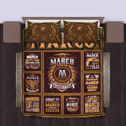 MARCO Limited Edition Personalized Bedding Set 13K1-BS3