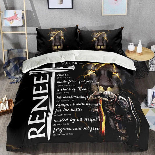 RENEE Limited Edition Personalized Bedding Set 13K1-BS1