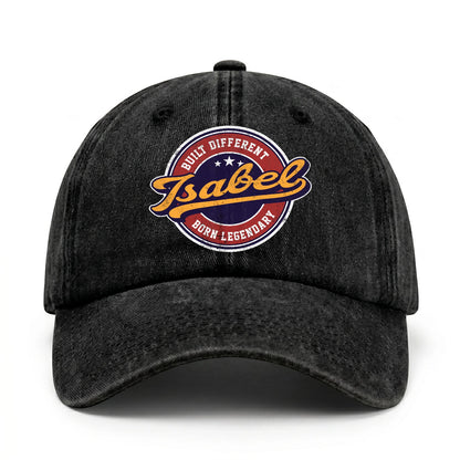 Built Different Born Legendary Logo Washed Cap ISABEL 13K1 C65PF