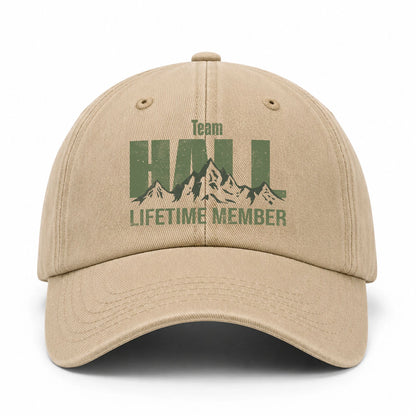 Team Your Name Lifetime Member Mountain Cap HALL 13K1 C58PF